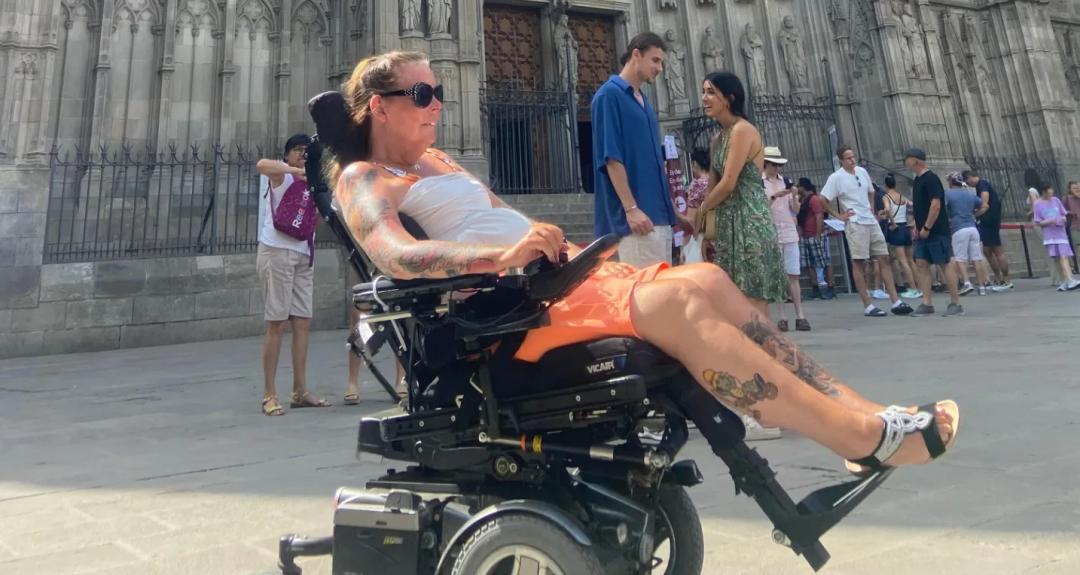 Mia Möllberg i Barcelona.